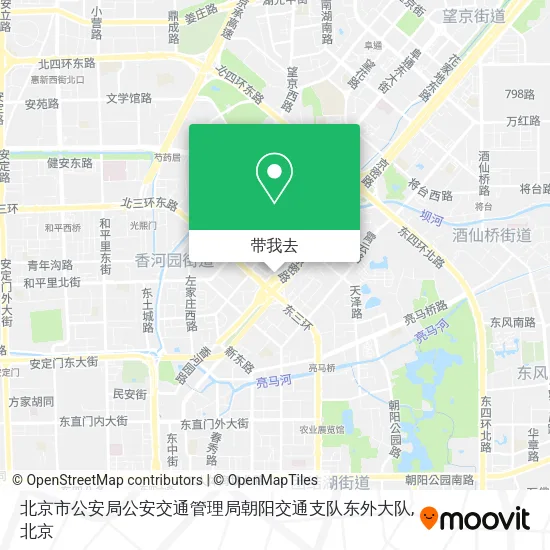 北京市公安局公安交通管理局朝阳交通支队东外大队地图