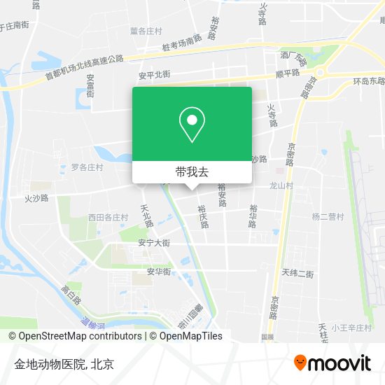 金地动物医院地图