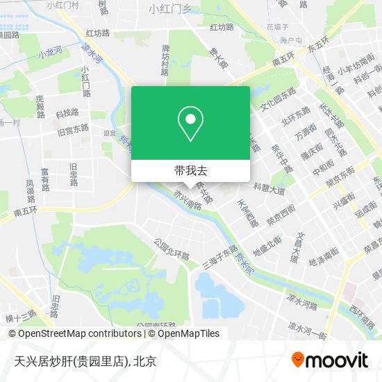 天兴居炒肝(贵园里店)地图