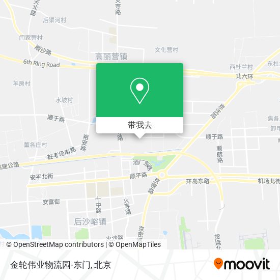 金轮伟业物流园-东门地图