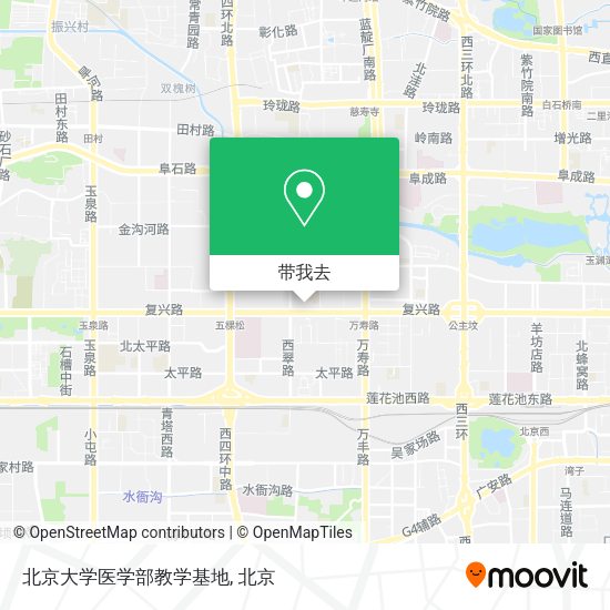 北京大学医学部教学基地地图
