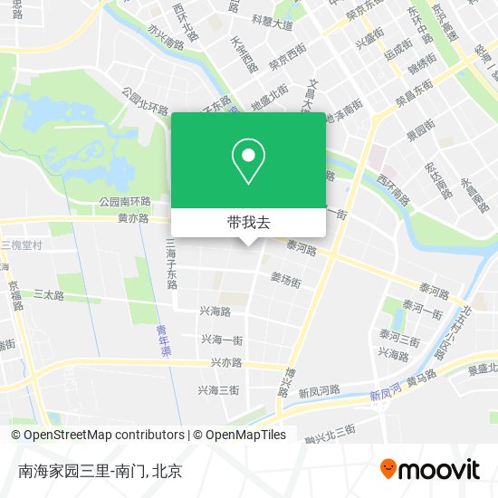 南海家园三里-南门地图