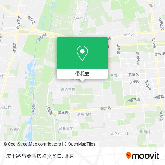 庆丰路与桑马房路交叉口地图