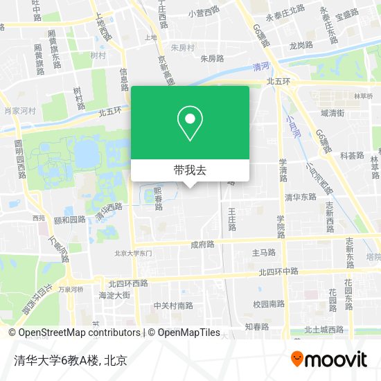 清华大学6教A楼地图