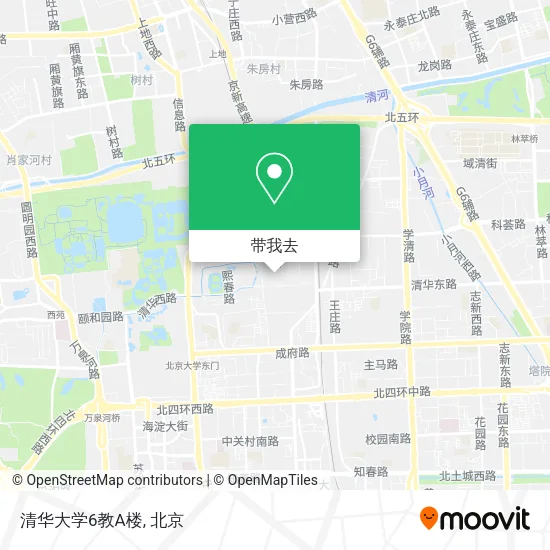 清华大学6教A楼地图