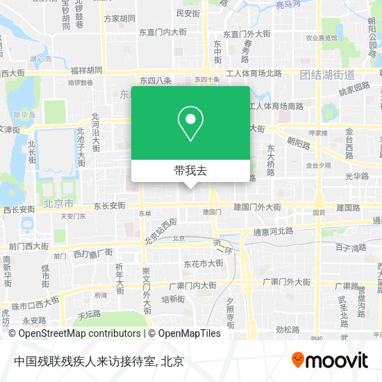 中国残联残疾人来访接待室地图