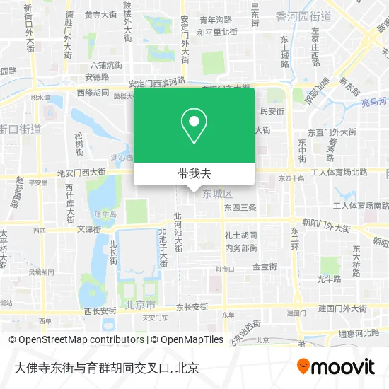 大佛寺东街与育群胡同交叉口地图