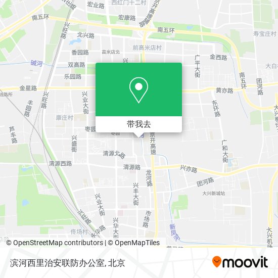 滨河西里治安联防办公室地图