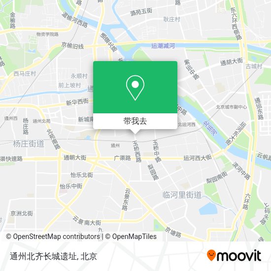 通州北齐长城遗址地图
