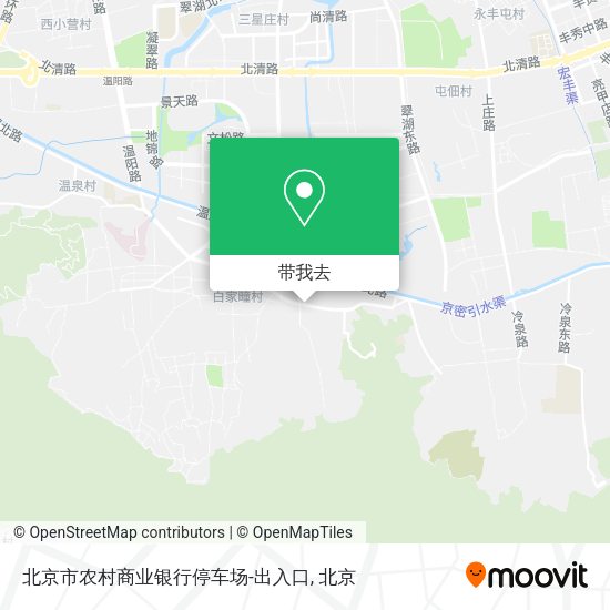北京市农村商业银行停车场-出入口地图