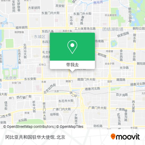 冈比亚共和国驻华大使馆地图
