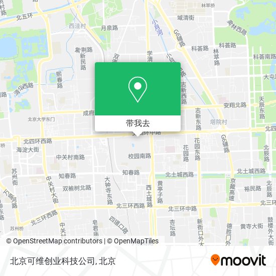 北京可维创业科技公司地图
