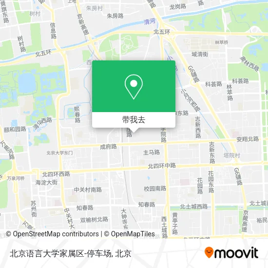 北京语言大学家属区-停车场地图