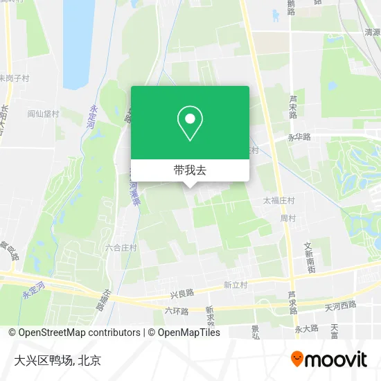 大兴区鸭场地图