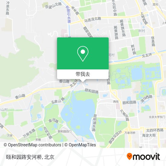 颐和园路安河桥地图