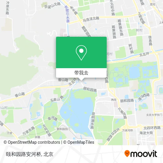 颐和园路安河桥地图