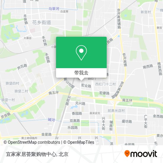 宜家家居荟聚购物中心地图