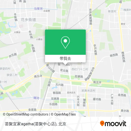 荟聚宜家agatha(荟聚中心店)地图