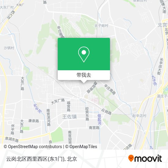 云岗北区西里西区(东1门)地图