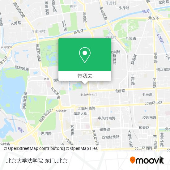 北京大学法学院-东门地图
