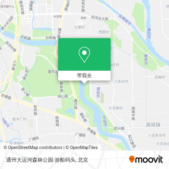 通州大运河森林公园-游船码头地图