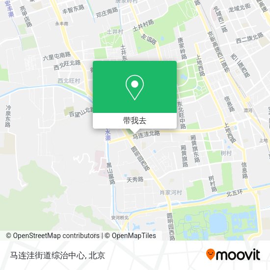马连洼街道综治中心地图