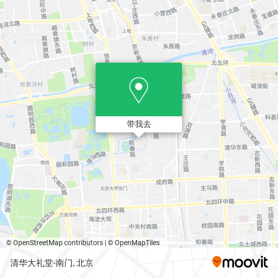 清华大礼堂-南门地图