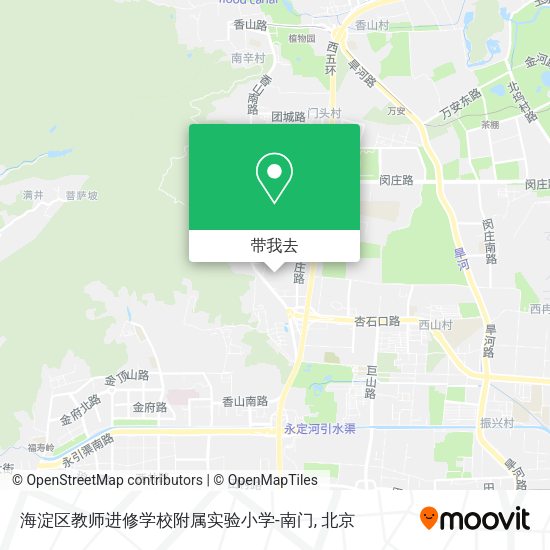 海淀区教师进修学校附属实验小学-南门地图
