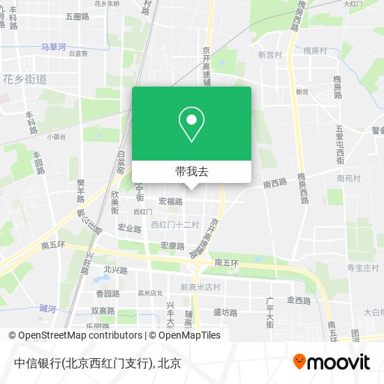 中信银行(北京西红门支行)地图