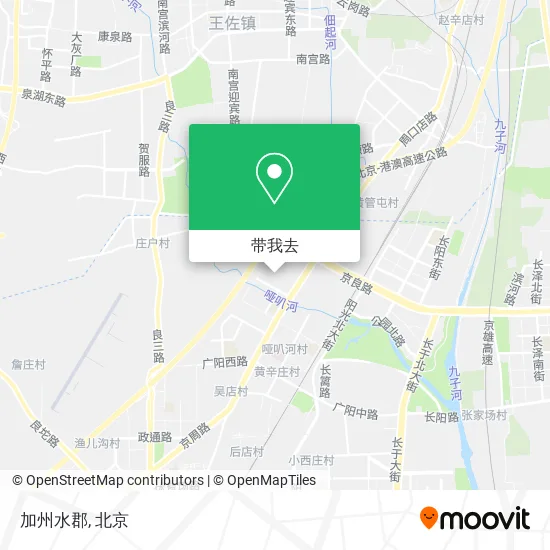 加州水郡地图