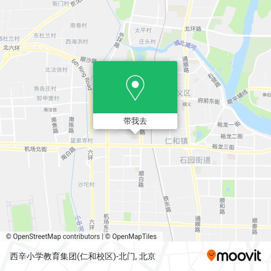 西辛小学教育集团(仁和校区)-北门地图