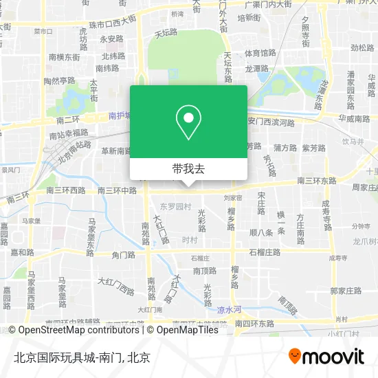 北京国际玩具城-南门地图