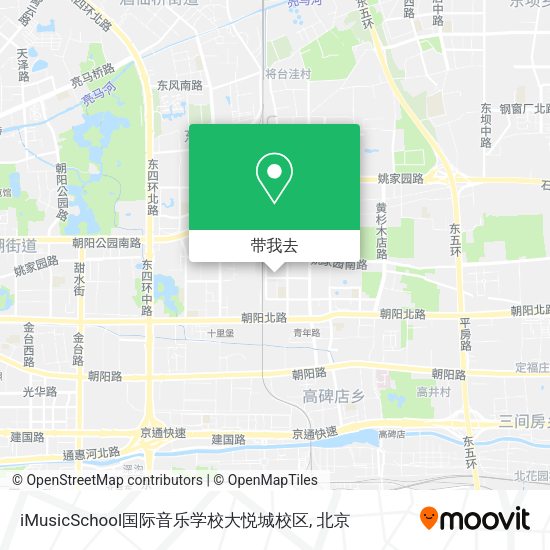 iMusicSchool国际音乐学校大悦城校区地图