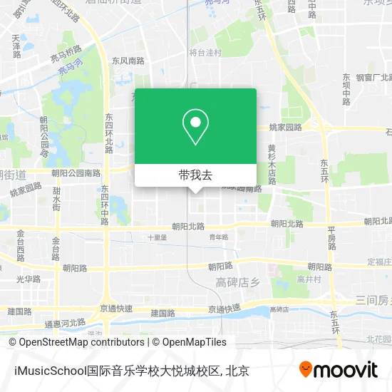 iMusicSchool国际音乐学校大悦城校区地图