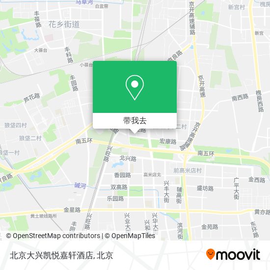 北京大兴凯悦嘉轩酒店地图