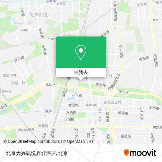 北京大兴凯悦嘉轩酒店地图