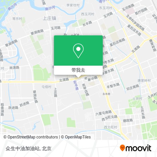 众生中油加油站地图