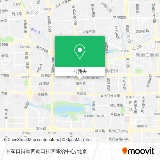 甘家口街道四道口社区综治中心地图