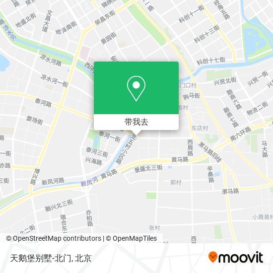 天鹅堡别墅-北门地图