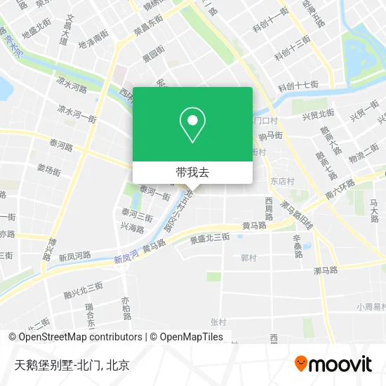天鹅堡别墅-北门地图