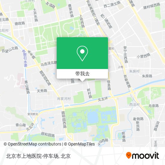 北京市上地医院-停车场地图