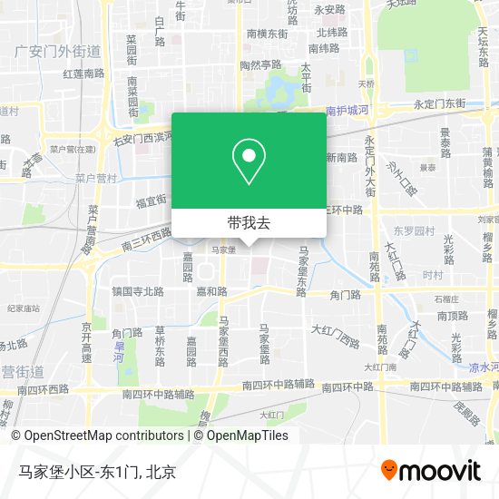 马家堡小区-东1门地图