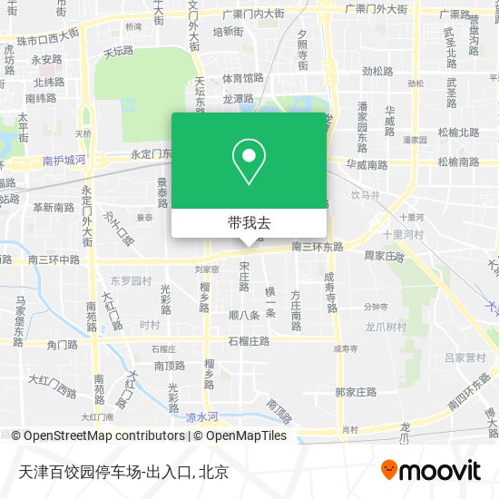 天津百饺园停车场-出入口地图