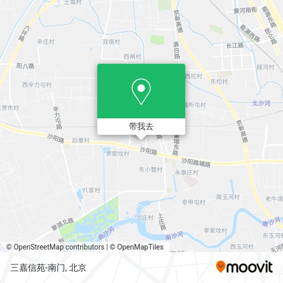 三嘉信苑-南门地图