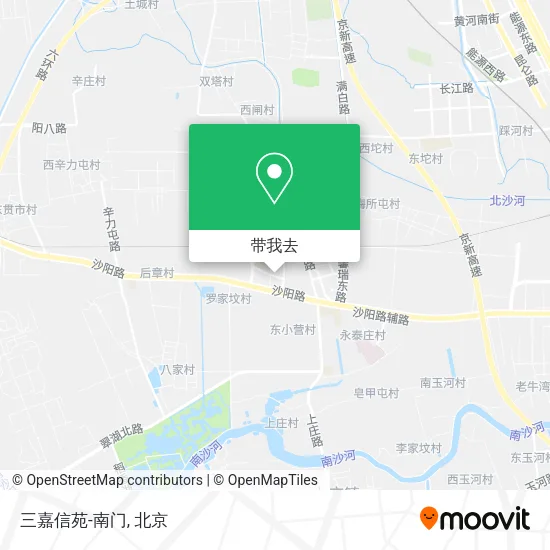 三嘉信苑-南门地图