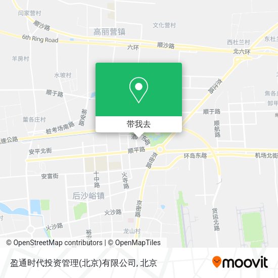 盈通时代投资管理(北京)有限公司地图