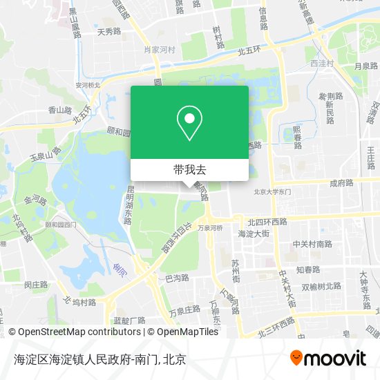 海淀区海淀镇人民政府-南门地图