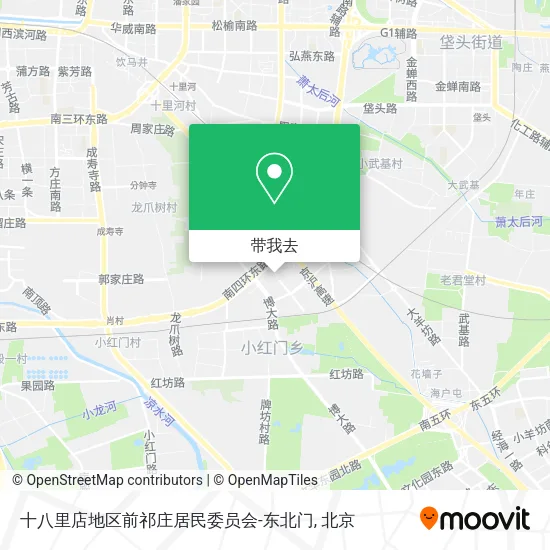 十八里店地区前祁庄居民委员会-东北门地图