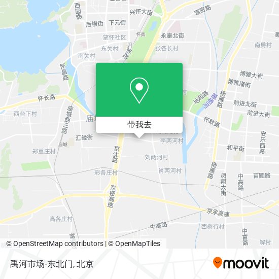 禹河市场-东北门地图