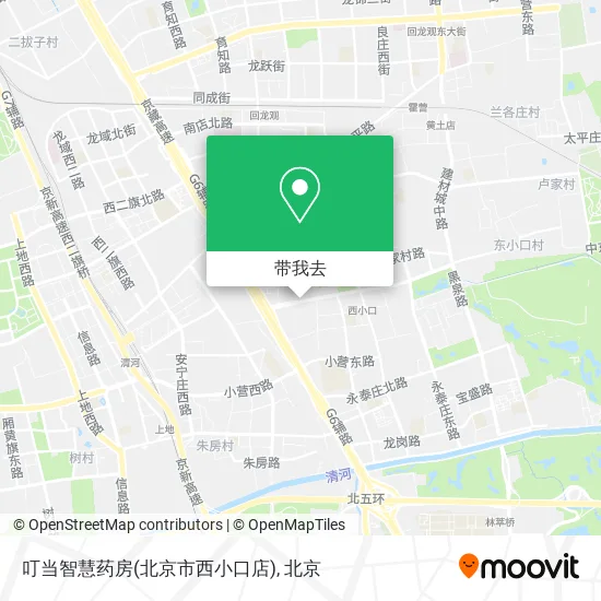 叮当智慧药房(北京市西小口店)地图